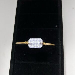 Luca & Danni Women’s Wire Purple and White Checked Charm